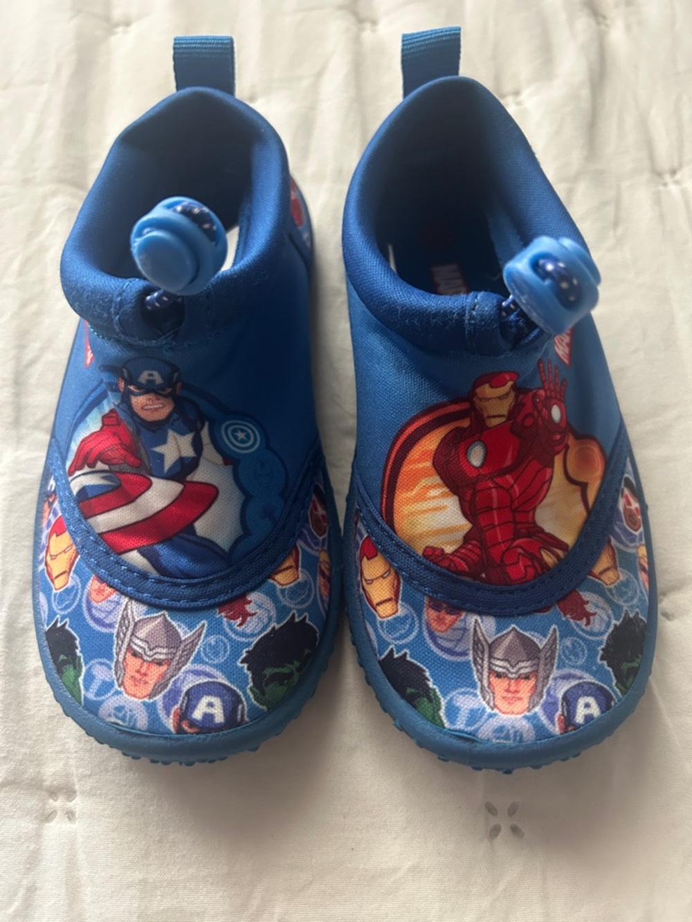 Toddler Blue Marvel Character water Shoes